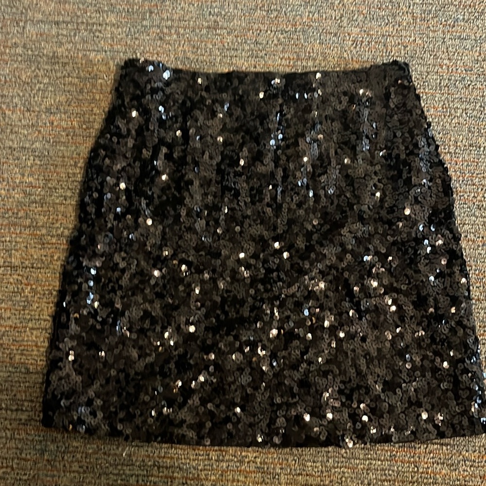 Black Sequin skirt
